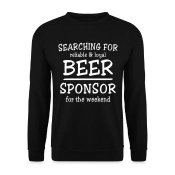 Dictons de bière Buvez de la bière - Sweat-shirt Unisexe - noir - Devant - Alina (178cm) & Michal (187cm)