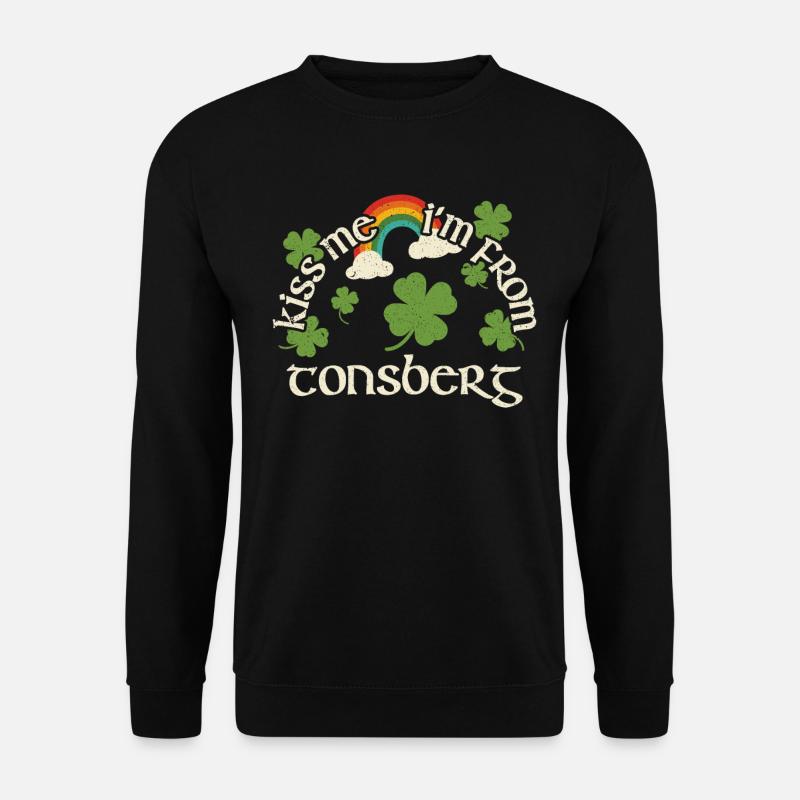 Embrasse-moi - Saint-Patrick Tonsberg - Sweat-shirt Unisexe - noir
