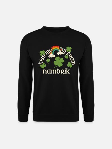 Embrasse-moi - Saint-Patrick Namdrik - Sweat-shirt Unisexe - noir