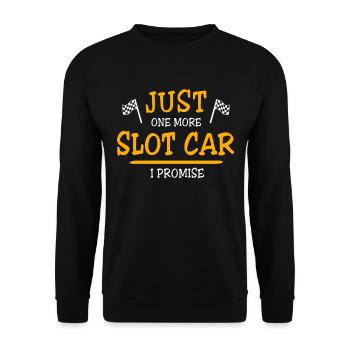 Slot Car Slotracing Slotcar - Unisex Pullover - Schwarz - Vorne - Alina (178cm) & Michal (187cm)