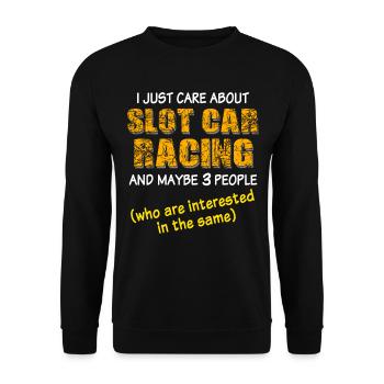 Slot Car Slotracing - Sweat-shirt Unisexe - noir - Devant - Alina (178cm) & Michal (187cm)