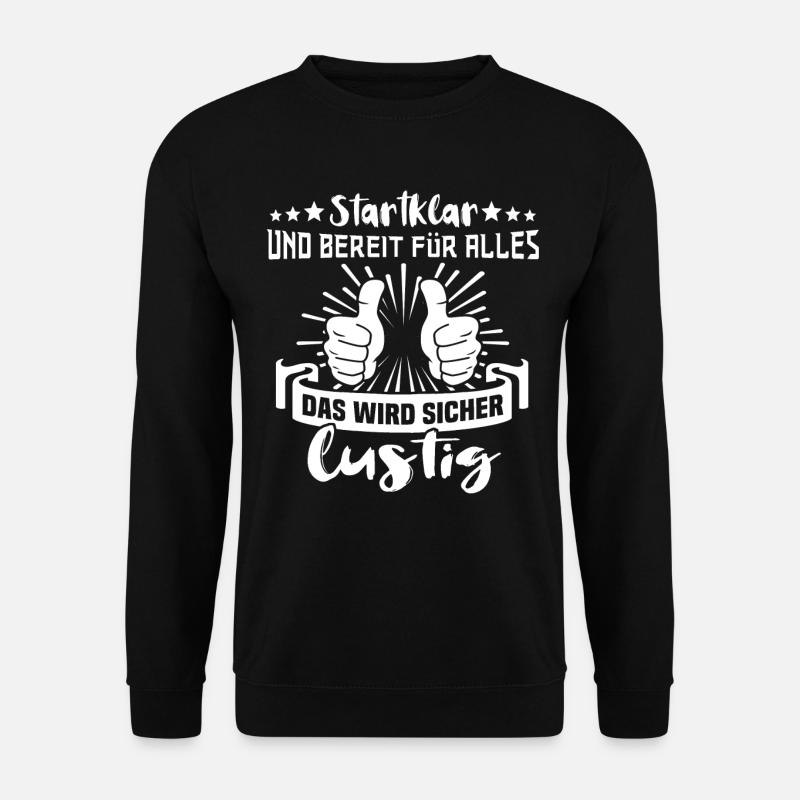 Positive Energie Motivation - Unisex Pullover - Schwarz