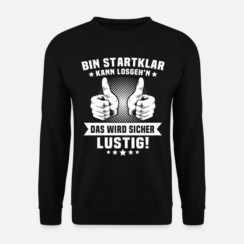 Positive Energie Motivation - Unisex Pullover - Schwarz