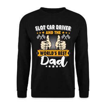Slot Car Racing Papa Slot Race Dad - Sweat-shirt Unisexe - noir - Devant - Alina (178cm) & Michal (187cm)