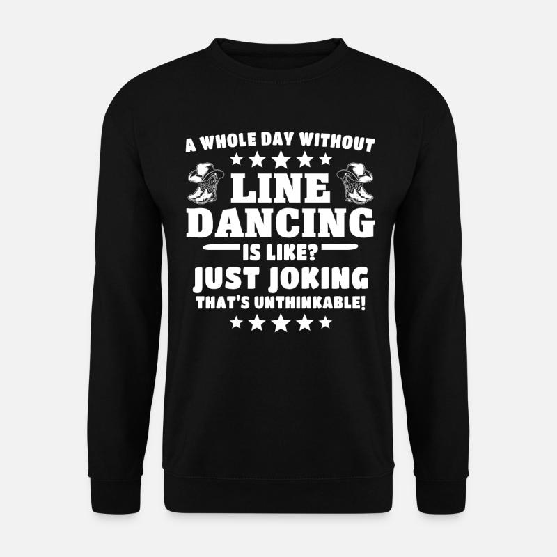 Line Dance Line Dancing - Unisex Sweatshirt - black
