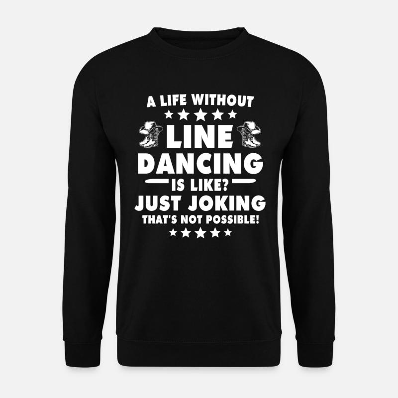 Line Dance Line Dancing - Unisex Sweatshirt - black