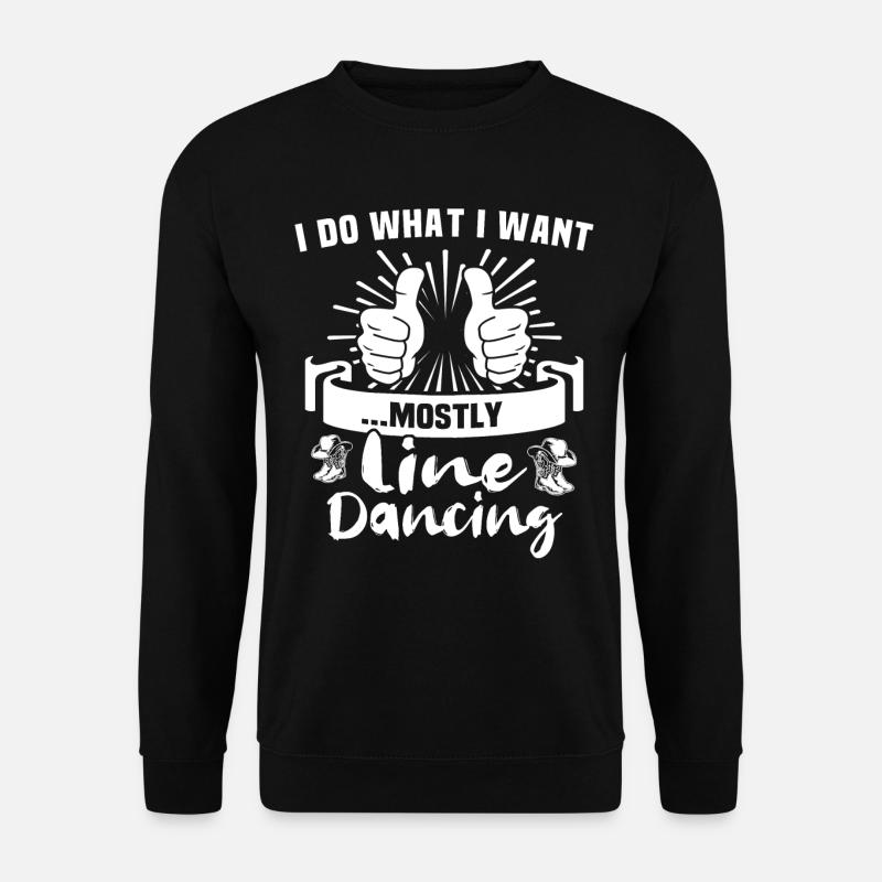 Line Dance Line Dancing - Unisex Sweatshirt - black