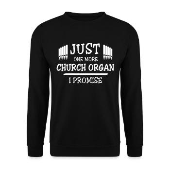 Organ player Organ Organist - Unisex Sweatshirt - black - Front - Alina (178cm) & Michal (187cm)