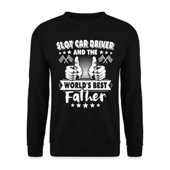 Slot Car Papa - Sweat-shirt Unisexe - noir - Devant - Alina (178cm) & Michal (187cm)