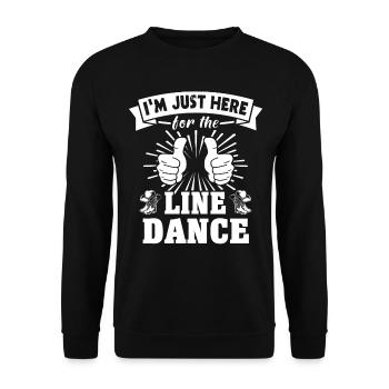 Cadeau de danse en ligne - Sweat-shirt Unisexe - noir - Devant - Alina (178cm) & Michal (187cm)