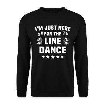 Cadeau de danse en ligne - Sweat-shirt Unisexe - noir - Devant - Alina (178cm) & Michal (187cm)