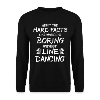Cadeau de danse en ligne - Sweat-shirt Unisexe - noir - Devant - Alina (178cm) & Michal (187cm)