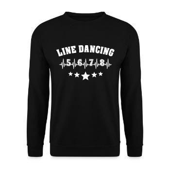 Cadeau de danse en ligne - Sweat-shirt Unisexe - noir - Devant - Alina (178cm) & Michal (187cm)