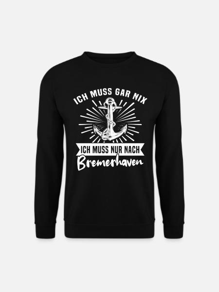 Bremerhaven - Unisex Pullover - Schwarz