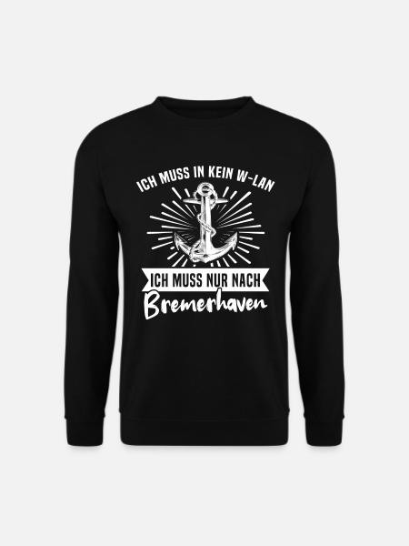 Bremerhaven - Unisex Pullover - Schwarz