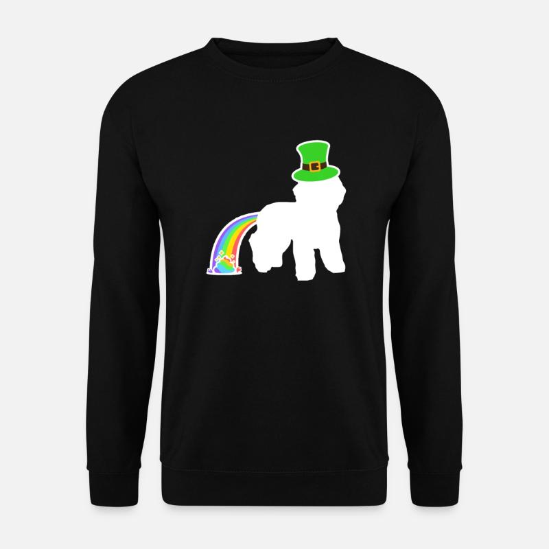 Chien de Saint-Patrick - bolognaise - Sweat-shirt Unisexe - noir