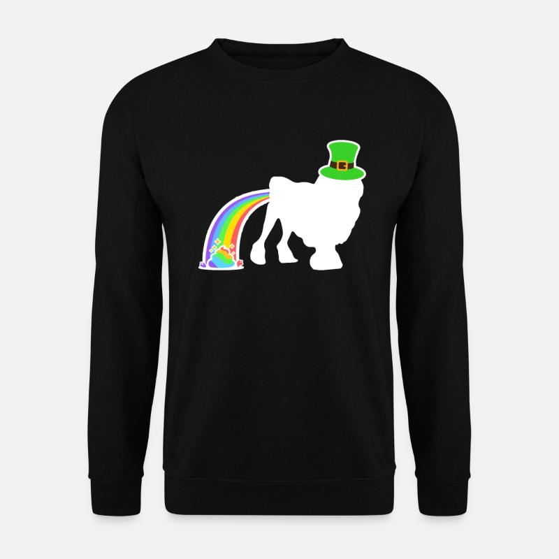 St. Patrick's Dog - Lowchen - Unisex Sweatshirt - black