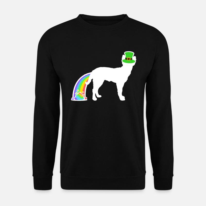 St. Patrick's Dog - Mudi - Unisex Pullover - Schwarz