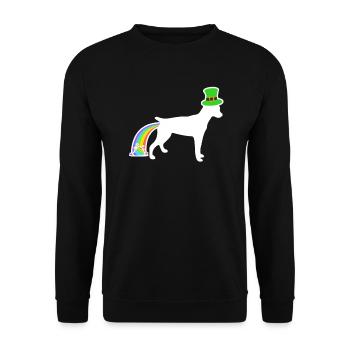 Chien de Saint-Patrick - Ratterrier - Sweat-shirt Unisexe - noir - Devant - Alina (178cm) & Michal (187cm)