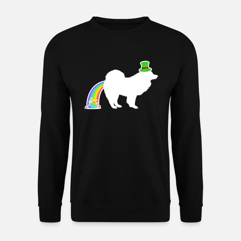 St. Patrick's Dog - Samoyed - Unisex Sweatshirt - black