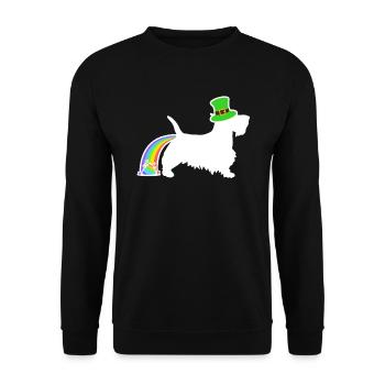 Chien de Saint-Patrick - Terrier écossais - Sweat-shirt Unisexe - noir - Devant - Alina (178cm) & Michal (187cm)