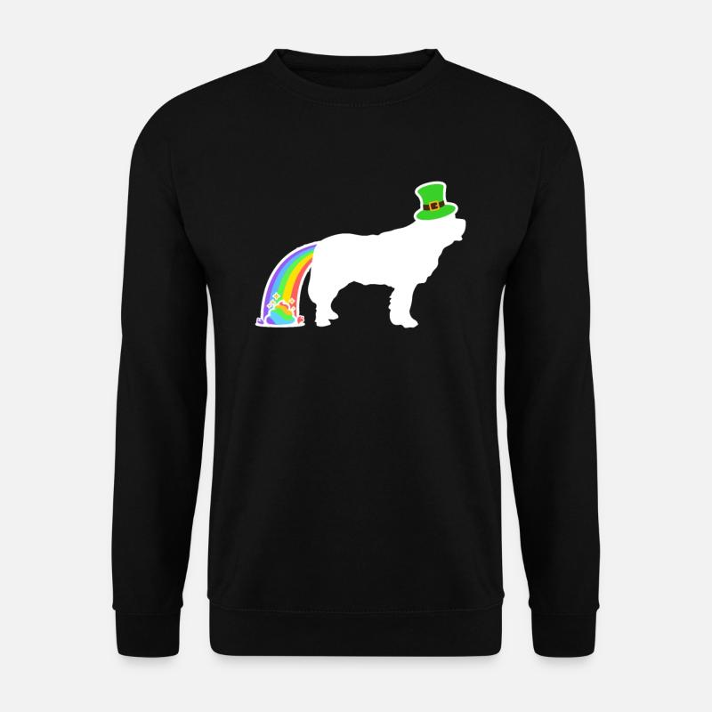 St. Patrick's Dog - St. Bernard - Unisex Sweatshirt - black