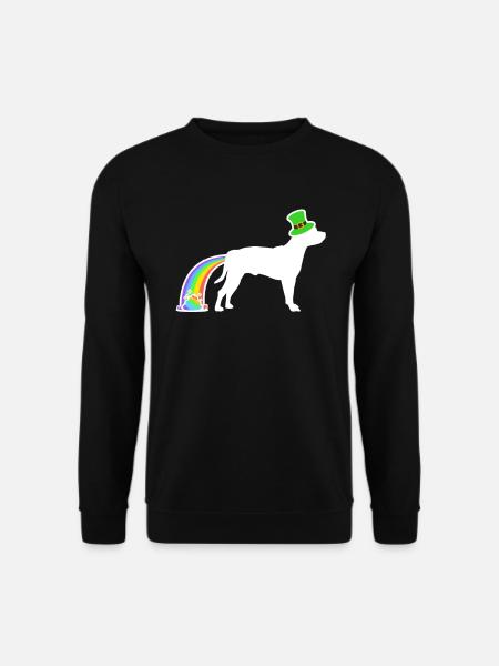 St. Patrick's Dog - Bull Terrier - Unisex Pullover - Schwarz