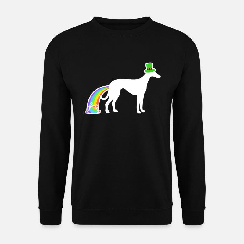 St. Patrick's Dog - Whippet - Unisex Pullover - Schwarz