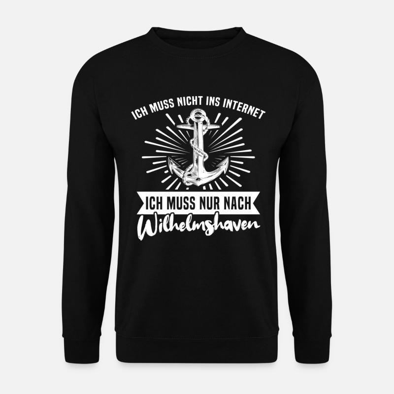 Wilhelmshaven - Unisex Pullover - Schwarz