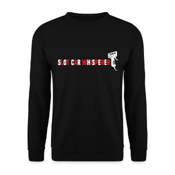 Slot Racing Slot Car Whisperer - Unisex Pullover - Schwarz - Vorne - Alina (178cm) & Michal (187cm)
