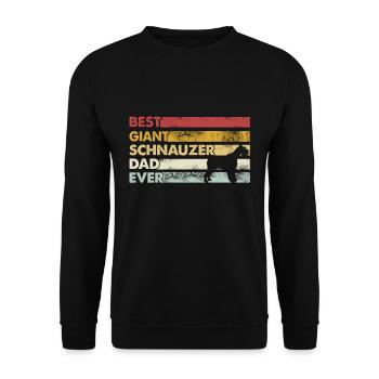 Best Father Ever - Giant Schnauzer - Unisex Sweatshirt - black - Front - Alina (178cm) & Michal (187cm)
