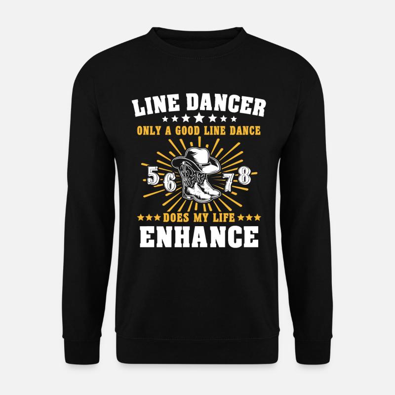 Line Dancing - Unisex Pullover - Schwarz