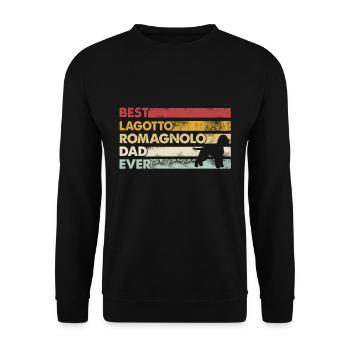 Best father ever - Lagotto Romagnolo - Unisex Sweatshirt - black - Front - Alina (178cm) & Michal (187cm)