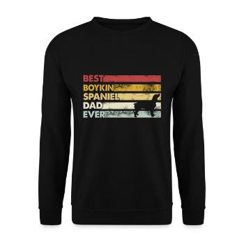 Best Father Ever - Boykin Spaniel - Unisex Sweatshirt - black - Front - Alina (178cm) & Michal (187cm)