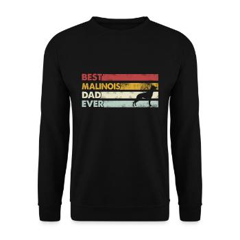 Best Father Ever - Malinois - Unisex Sweatshirt - black - Front - Alina (178cm) & Michal (187cm)