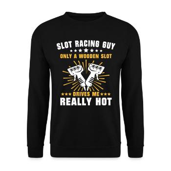 Slot Car Racing Slot Race - Unisex Pullover - Schwarz - Vorne - Alina (178cm) & Michal (187cm)