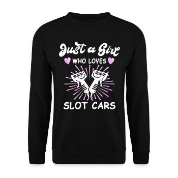 Slot Car Racing Slot Race - Unisex Pullover - Schwarz - Vorne - Alina (178cm) & Michal (187cm)