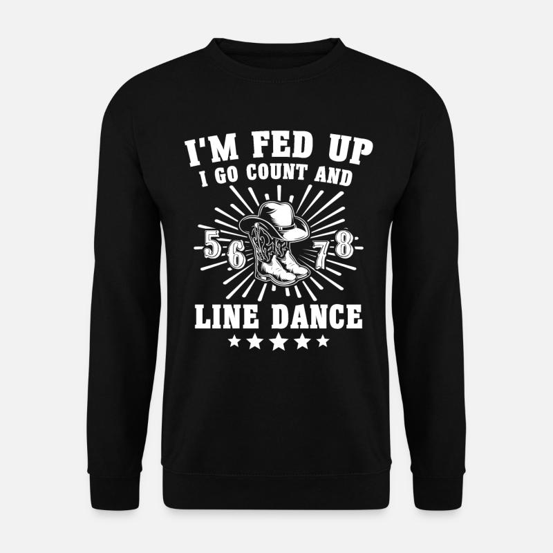 Line Dancing Line Dance - Unisex Sweatshirt - black
