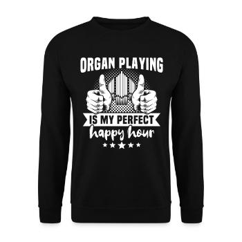 Organiste Orgue organiste - Sweat-shirt Unisexe - noir - Devant - Alina (178cm) & Michal (187cm)