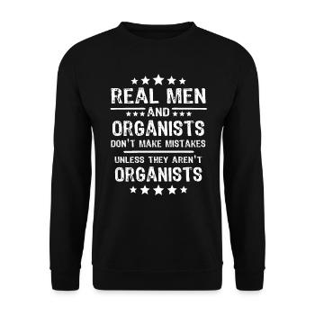 Organiste Orgue organiste - Sweat-shirt Unisexe - noir - Devant - Alina (178cm) & Michal (187cm)