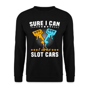 Slot Car Racing Slot Race - Unisex Pullover - Schwarz - Vorne - Alina (178cm) & Michal (187cm)
