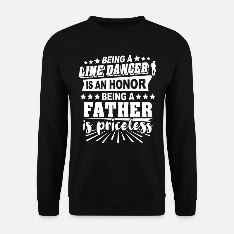 Line Dancing Papa - Unisex Pullover - Schwarz