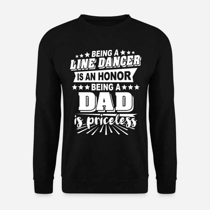 Line Dancing Papa - Unisex Pullover - Schwarz
