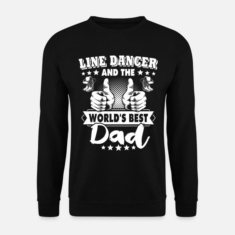 Line Dancing Papa - Unisex Sweatshirt - black