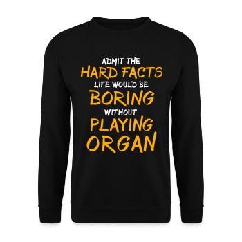 Organiste Orgue organiste - Sweat-shirt Unisexe - noir - Devant - Alina (178cm) & Michal (187cm)