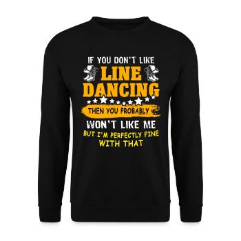 Danseur en ligne Danse en ligne - Sweat-shirt Unisexe - noir - Devant - Alina (178cm) & Michal (187cm)