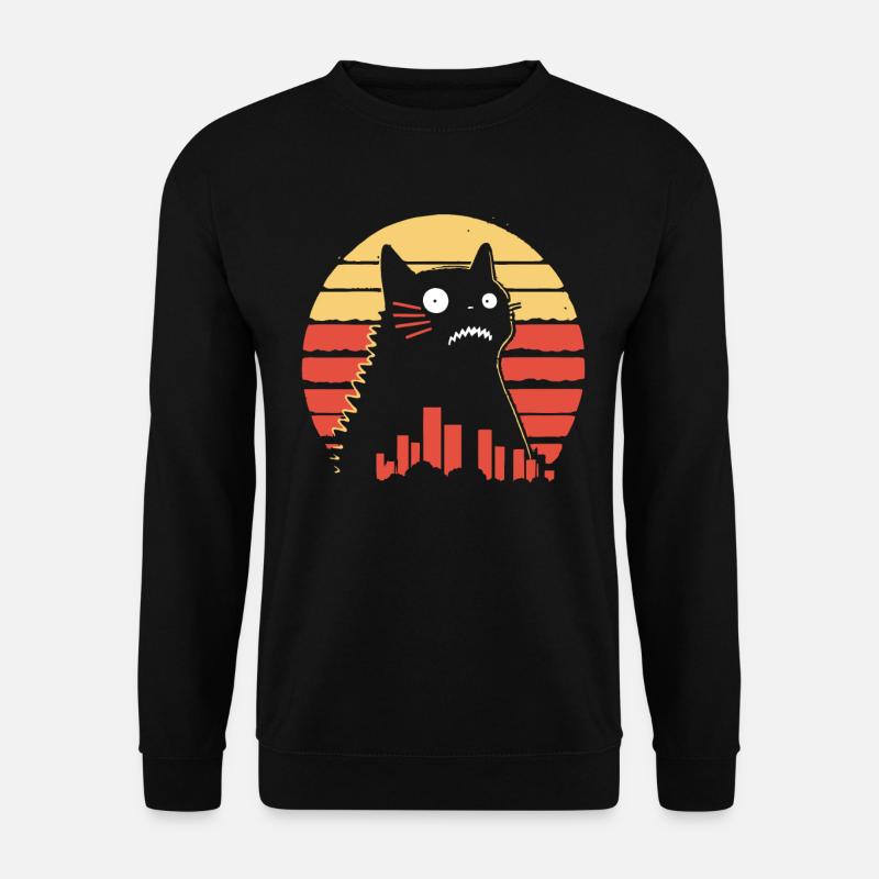riesige Monster Katze - Unisex Pullover - Schwarz