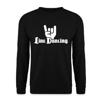 Line Dancing Line Dance - Unisex Pullover - Schwarz - Vorne - Alina (178cm) & Michal (187cm)