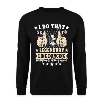 Cadeau de danse en ligne - Sweat-shirt Unisexe - noir - Devant - Alina (178cm) & Michal (187cm)