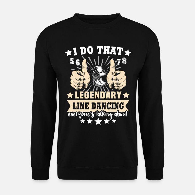 Line Dancing Geschenk - Unisex Pullover - Schwarz